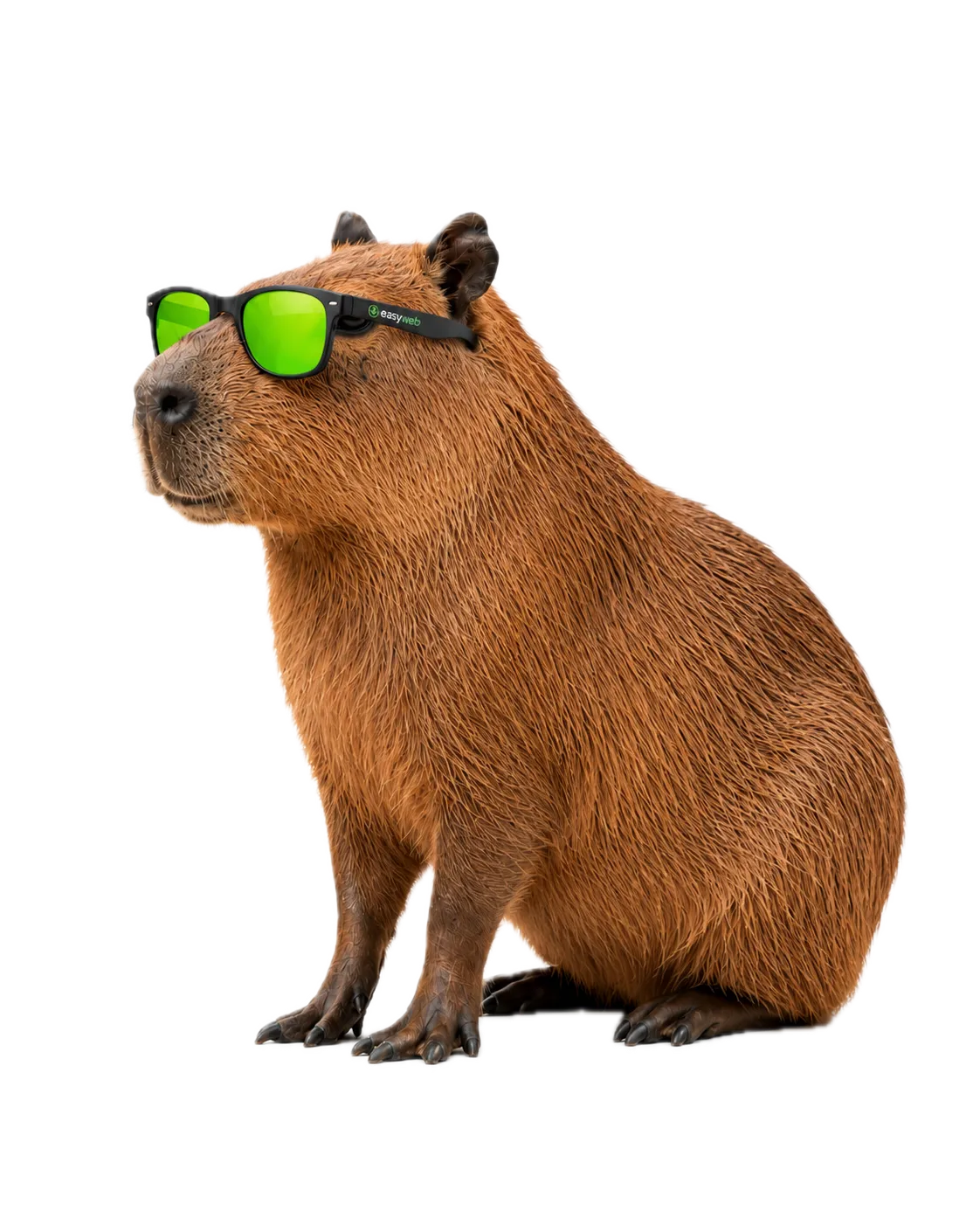 El carpincho de EasyWeb con lentes de sol